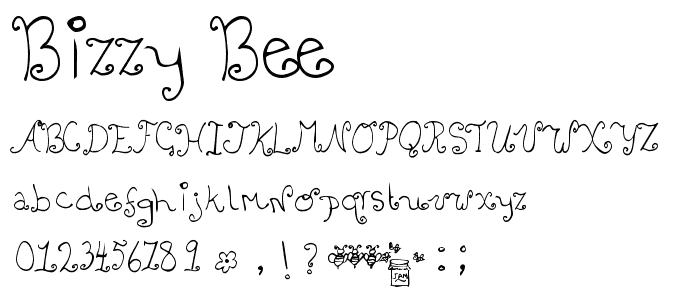 Bizzy Bee font